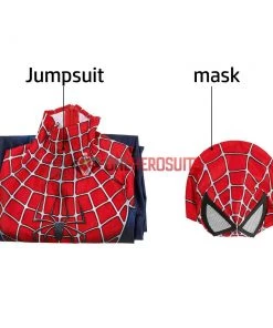 OneHeroSuits Kids Spider-man Cosplay Suit Classic Tobey Maguire Printed Edition Zentai/Jumpsuit