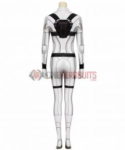 1herosuits Natasha Romanoff Spandex White Cosplay Costumes Black Widow 3D Printed Cosplay Suit
