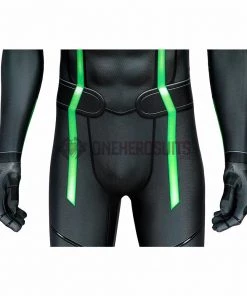 OneHeroSuits Spider-man Spandex Suit PS4 Stealth Big Time Green Bodysuit