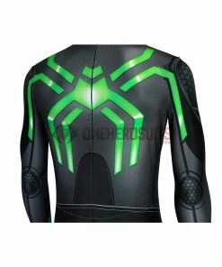 OneHeroSuits Spider-man Spandex Suit PS4 Stealth Big Time Green Bodysuit