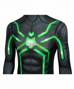 OneHeroSuits Spider-man Spandex Suit PS4 Stealth Big Time Green Bodysuit