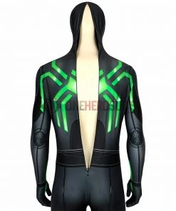 OneHeroSuits Spider-man Spandex Suit PS4 Stealth Big Time Green Bodysuit
