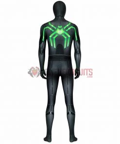 OneHeroSuits Spider-man Spandex Suit PS4 Stealth Big Time Green Bodysuit