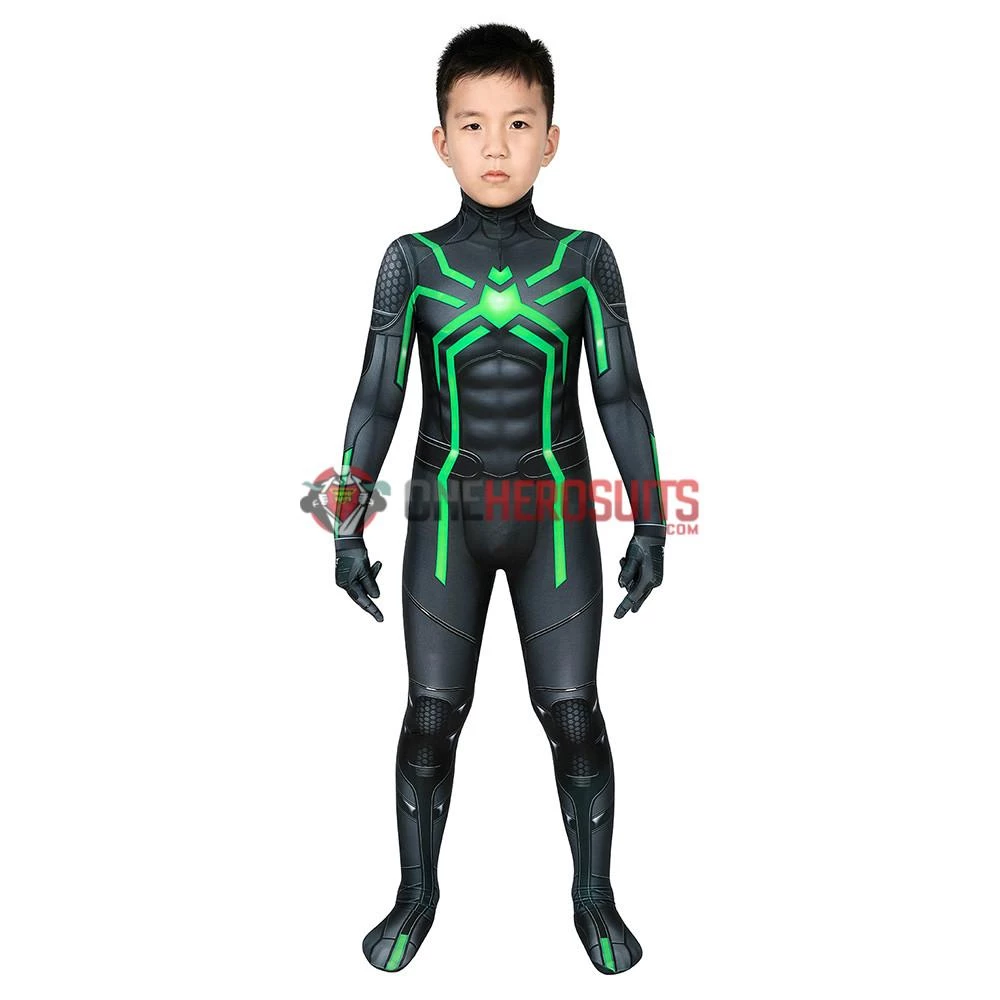 OneHeroSuits Zentai/Jumpsuit Spider-man Big Time Suit For Kids Halloween Costume For Children 16 OneHeroSuits Zentai/Jumpsuit Spider-man Big Time Suit For Kids Halloween Costume For Children