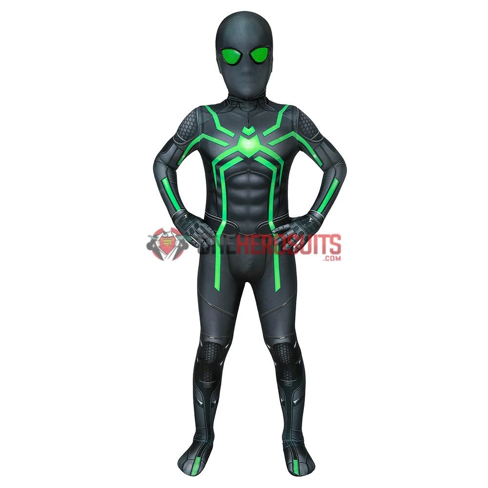 OneHeroSuits Zentai/Jumpsuit Spider-man Big Time Suit For Kids Halloween Costume For Children 2 OneHeroSuits Zentai/Jumpsuit Spider-man Big Time Suit For Kids Halloween Costume For Children