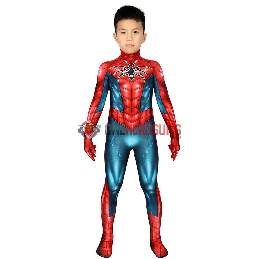 OneHeroSuits Kids Spider-man Cosplay Suit Spider-Armor MK IV HQ Printed Edition 2 OneHeroSuits Kids Spider-man Cosplay Suit Spider-Armor MK IV HQ Printed Edition