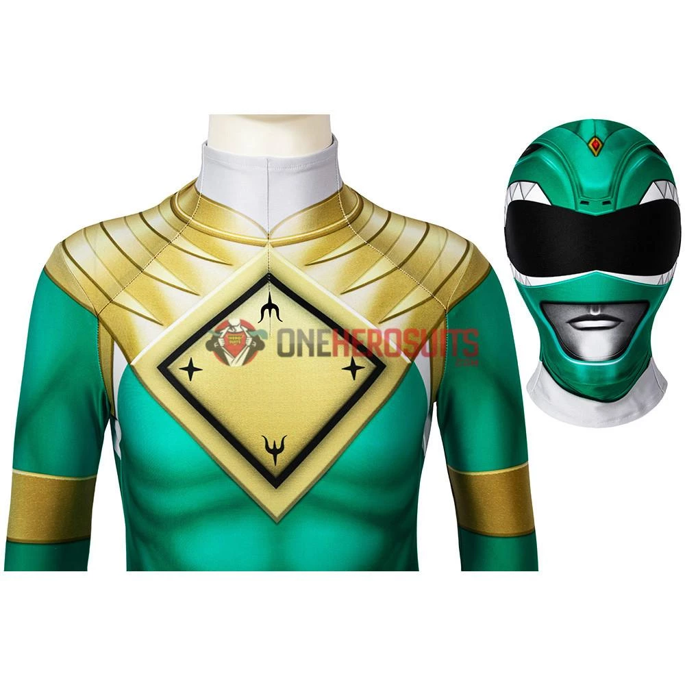 OneHeroSuits Kids Green Power Ranger Cosplay Suit Expert-level Cosplay Bodysuit & Zentai 11 OneHeroSuits Kids Green Power Ranger Cosplay Suit Expert-level Cosplay Bodysuit & Zentai