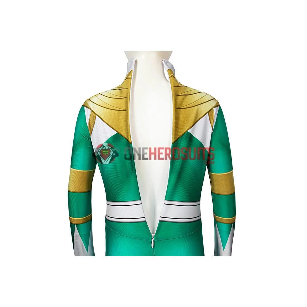 OneHeroSuits Kids Green Power Ranger Cosplay Suit Expert-level Cosplay Bodysuit & Zentai 9 OneHeroSuits Kids Green Power Ranger Cosplay Suit Expert-level Cosplay Bodysuit & Zentai