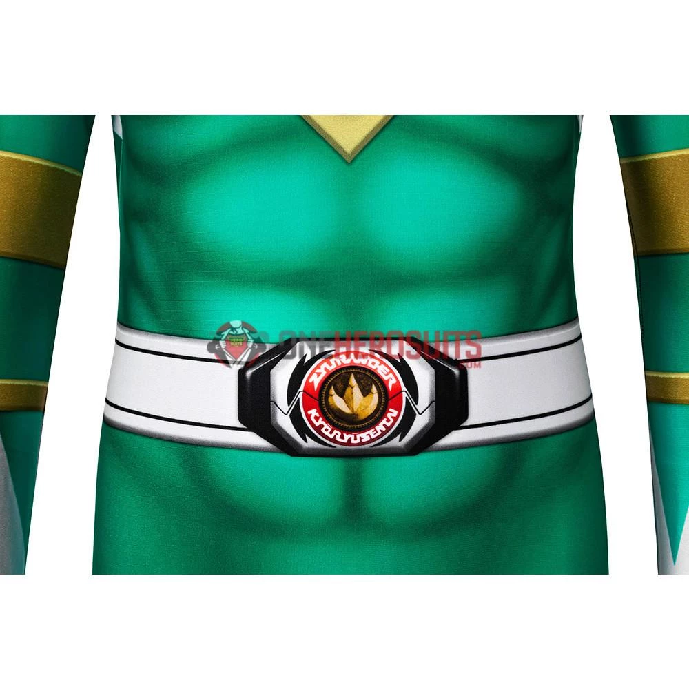 OneHeroSuits Kids Green Power Ranger Cosplay Suit Expert-level Cosplay Bodysuit & Zentai 10 OneHeroSuits Kids Green Power Ranger Cosplay Suit Expert-level Cosplay Bodysuit & Zentai