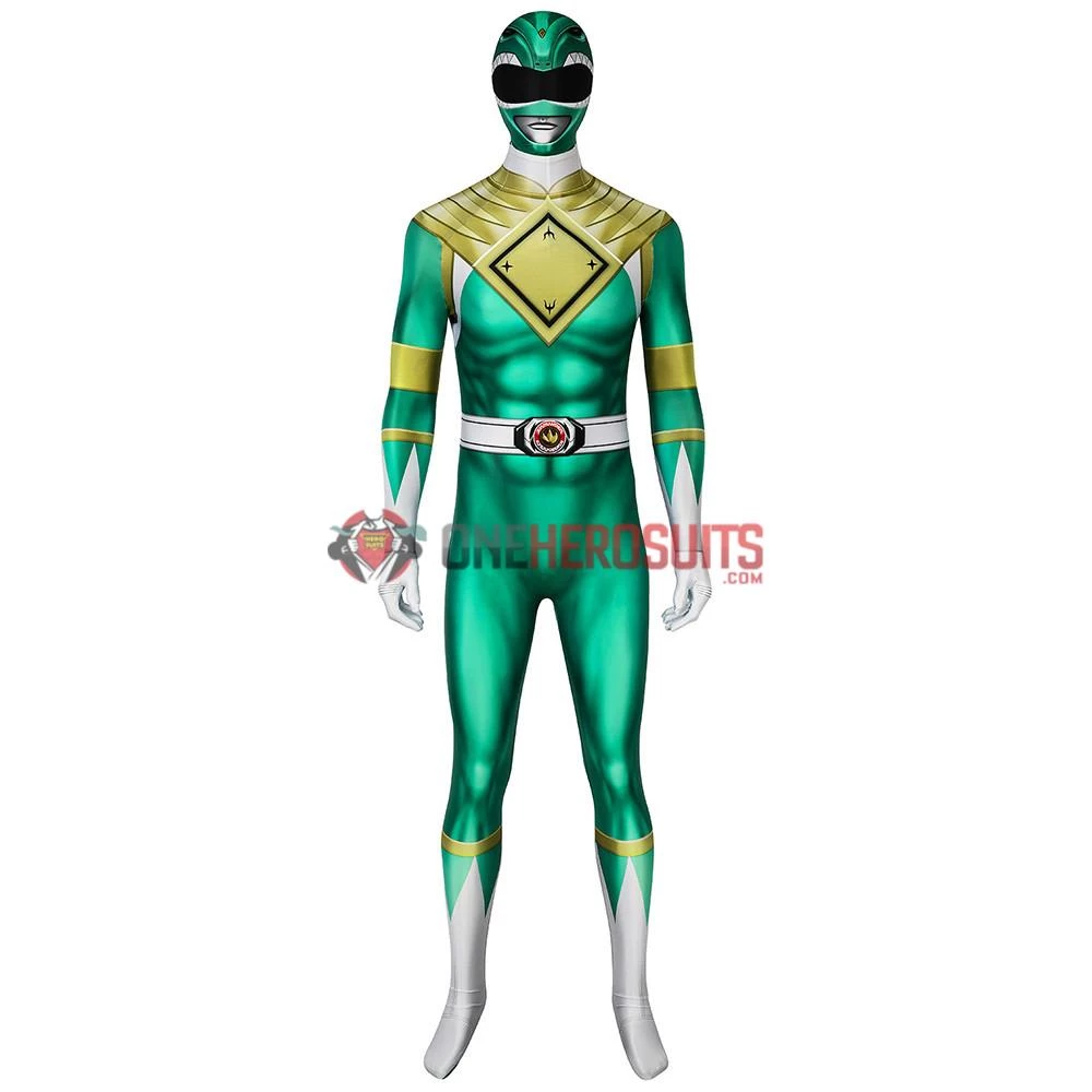 OneHeroSuits Expert-level Cosplay Bodysuit & Zentai Green Power Ranger Cosplay Suit Power Rangers Green Spandex Costume 2 OneHeroSuits Expert-level Cosplay Bodysuit & Zentai Green Power Ranger Cosplay Suit Power Rangers Green Spandex Costume