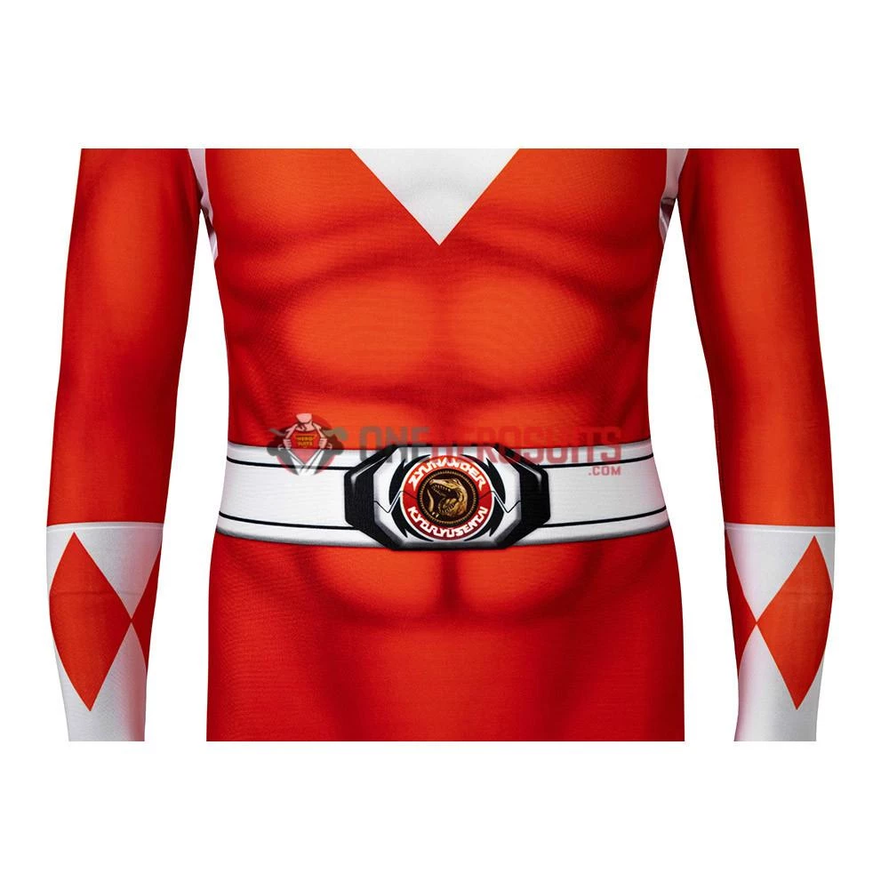 OneHeroSuits Kids Red Power Ranger Cosplay Suit Christmas Gifts For Children Expert-level Cosplay Bodysuit & Zentai 7 OneHeroSuits Kids Red Power Ranger Cosplay Suit Christmas Gifts For Children Expert-level Cosplay Bodysuit & Zentai