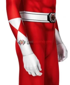 OneHeroSuits Red Power Ranger Cosplay Suit Classic Red Spandex Power Rangers Costumes Expert-level Cosplay Bodysuit & Zentai