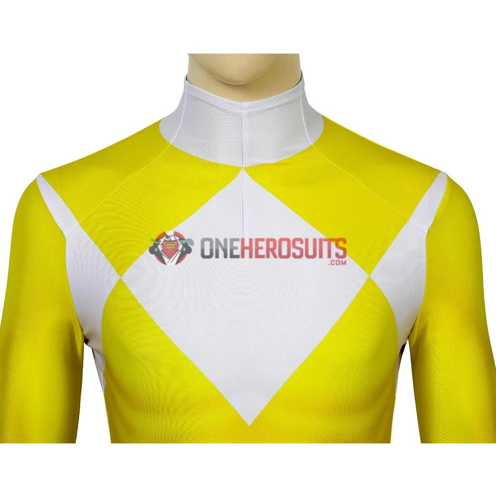 OneHeroSuits Yellow Power Ranger Suit Spandex Power Rangers Costumes Printed Edition Expert-level Cosplay Bodysuit & Zentai 11 OneHeroSuits Yellow Power Ranger Suit Spandex Power Rangers Costumes Printed Edition Expert-level Cosplay Bodysuit & Zentai