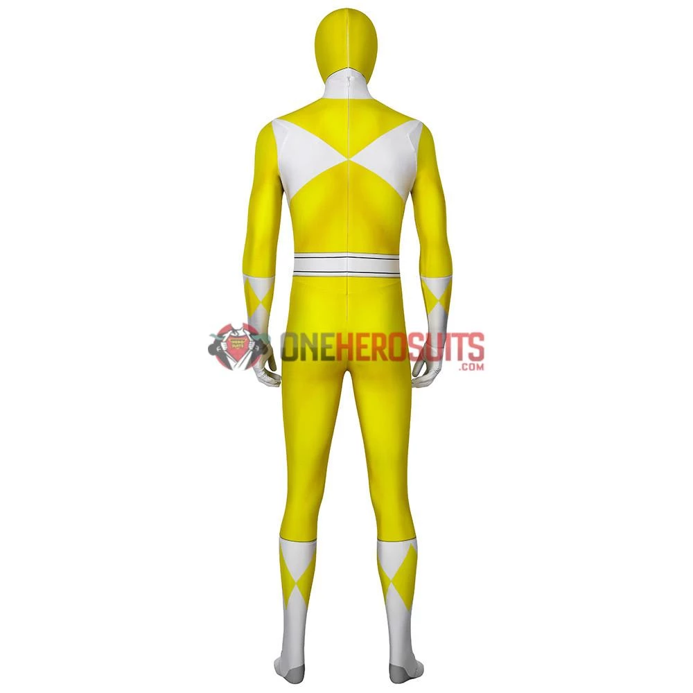 OneHeroSuits Yellow Power Ranger Suit Spandex Power Rangers Costumes Printed Edition Expert-level Cosplay Bodysuit & Zentai 3 OneHeroSuits Yellow Power Ranger Suit Spandex Power Rangers Costumes Printed Edition Expert-level Cosplay Bodysuit & Zentai