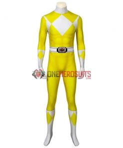 OneHeroSuits Yellow Power Ranger Suit Spandex Power Rangers Costumes Printed Edition Expert-level Cosplay Bodysuit & Zentai 20 OneHeroSuits Yellow Power Ranger Suit Spandex Power Rangers Costumes Printed Edition Expert-level Cosplay Bodysuit & Zentai