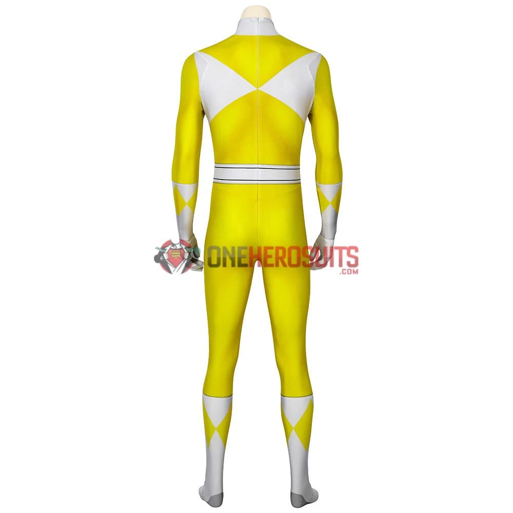 OneHeroSuits Yellow Power Ranger Suit Spandex Power Rangers Costumes Printed Edition Expert-level Cosplay Bodysuit & Zentai 7 OneHeroSuits Yellow Power Ranger Suit Spandex Power Rangers Costumes Printed Edition Expert-level Cosplay Bodysuit & Zentai