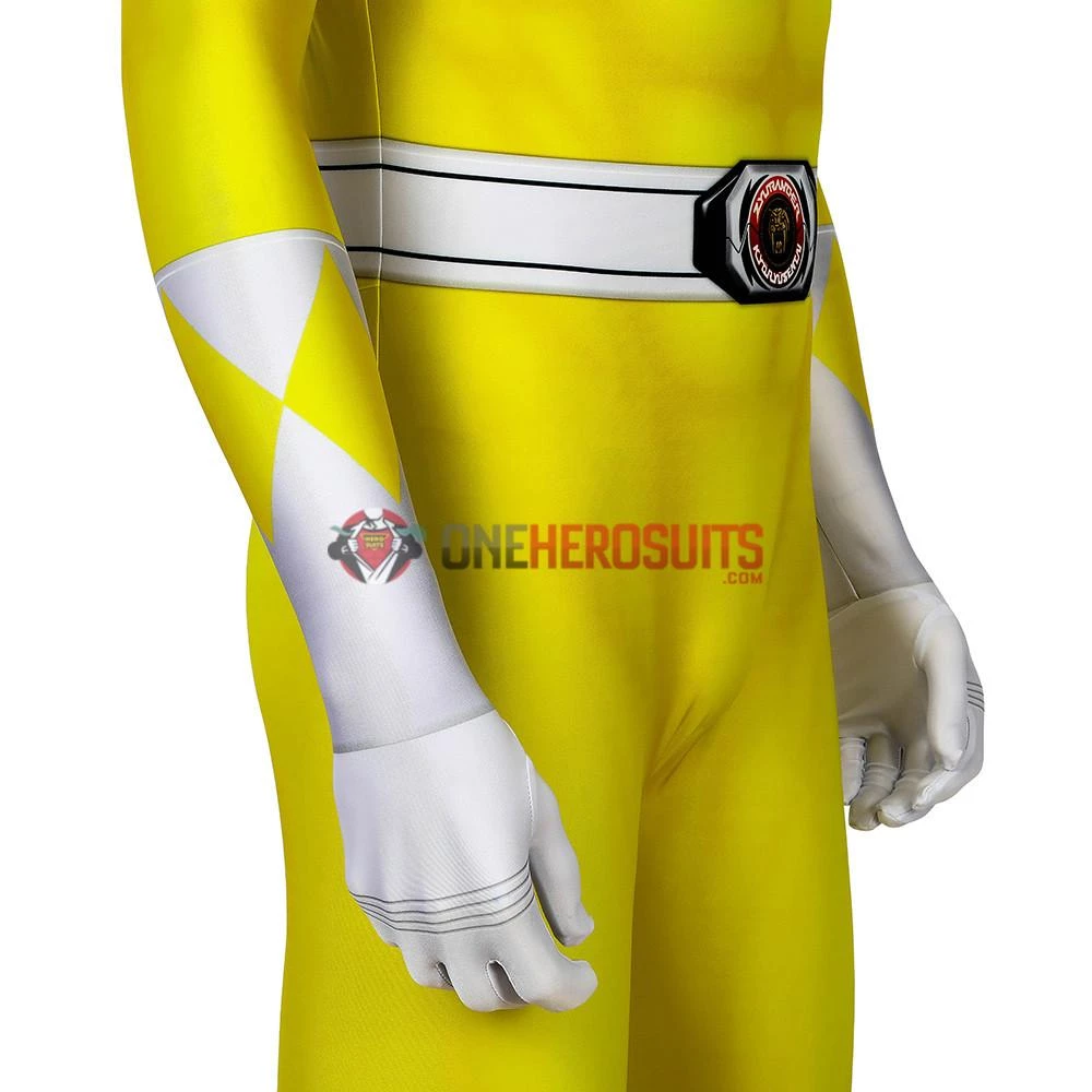 OneHeroSuits Yellow Power Ranger Suit Spandex Power Rangers Costumes Printed Edition Expert-level Cosplay Bodysuit & Zentai 10 OneHeroSuits Yellow Power Ranger Suit Spandex Power Rangers Costumes Printed Edition Expert-level Cosplay Bodysuit & Zentai