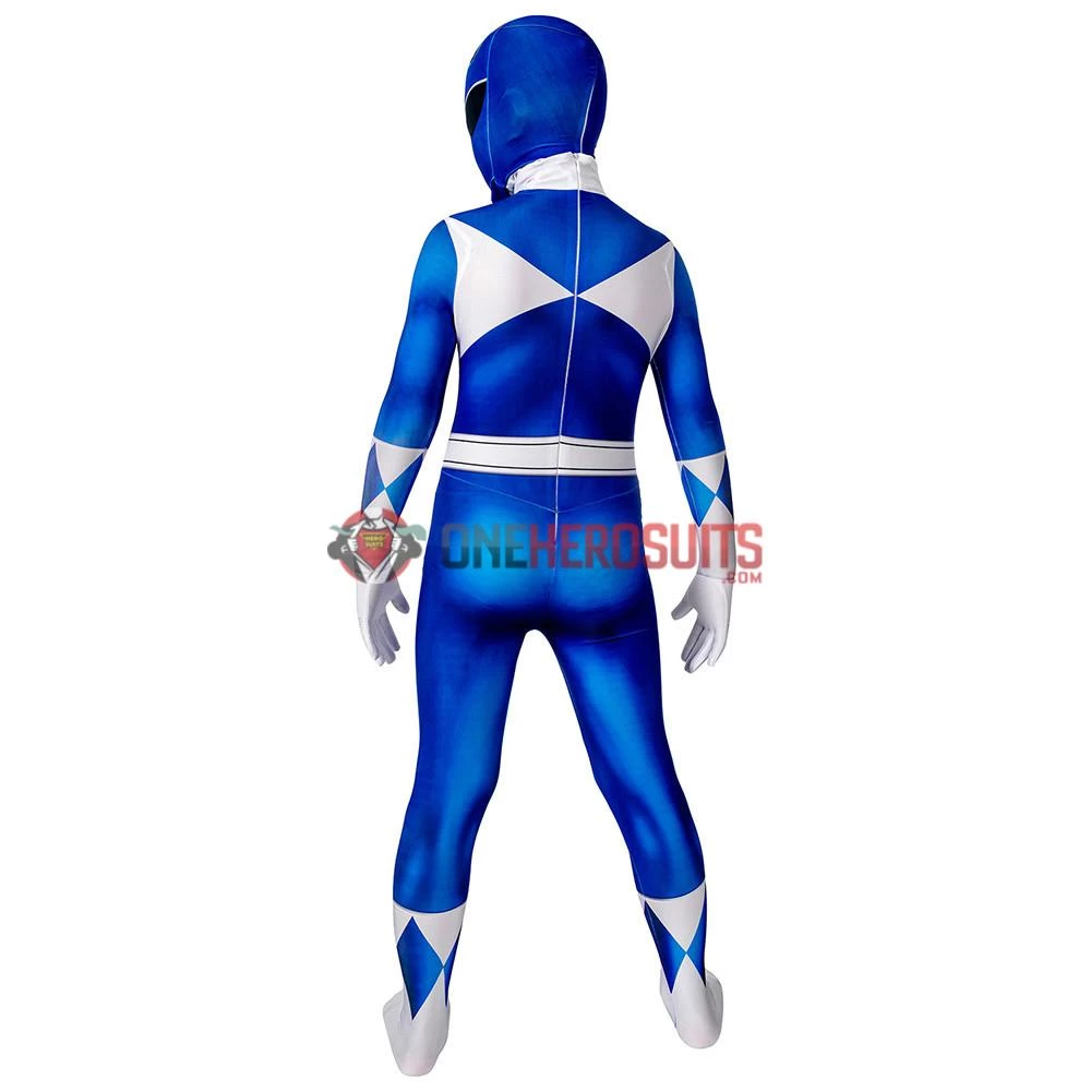 OneHeroSuits Kids Blue Power Ranger Cosplay Suit Gifts For Children Expert-level Cosplay Bodysuit & Zentai 14 OneHeroSuits Kids Blue Power Ranger Cosplay Suit Gifts For Children Expert-level Cosplay Bodysuit & Zentai