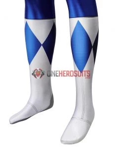 OneHeroSuits Expert-level Cosplay Bodysuit & Zentai Blue Power Ranger Cosplay Suit Spandex Power Rangers Costumes Lightweight