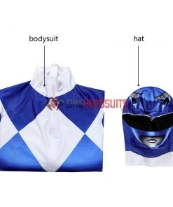 OneHeroSuits Expert-level Cosplay Bodysuit & Zentai Blue Power Ranger Cosplay Suit Spandex Power Rangers Costumes Lightweight