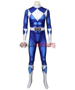 OneHeroSuits Expert-level Cosplay Bodysuit & Zentai Blue Power Ranger Cosplay Suit Spandex Power Rangers Costumes Lightweight