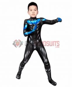OneHeroSuits Gifts For Kids Titans Cosplay Suit Children Nightwing Blue Cosplay Bodysuit