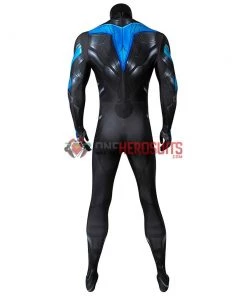 OneHeroSuits Titans Nightwing Cosplay Costume Detail Printed Spandex Suit Expert-level Cosplay Bodysuit & Zentai