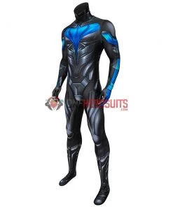 OneHeroSuits Titans Nightwing Cosplay Costume Detail Printed Spandex Suit Expert-level Cosplay Bodysuit & Zentai