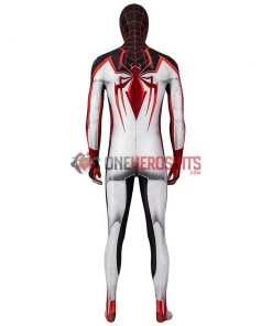 OneHeroSuits Spider-man Tracksuit Spiderman Miles Morales White Cosplay Suit
