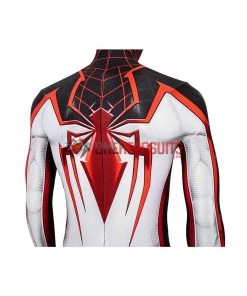 OneHeroSuits Spider-man Tracksuit Spiderman Miles Morales White Cosplay Suit