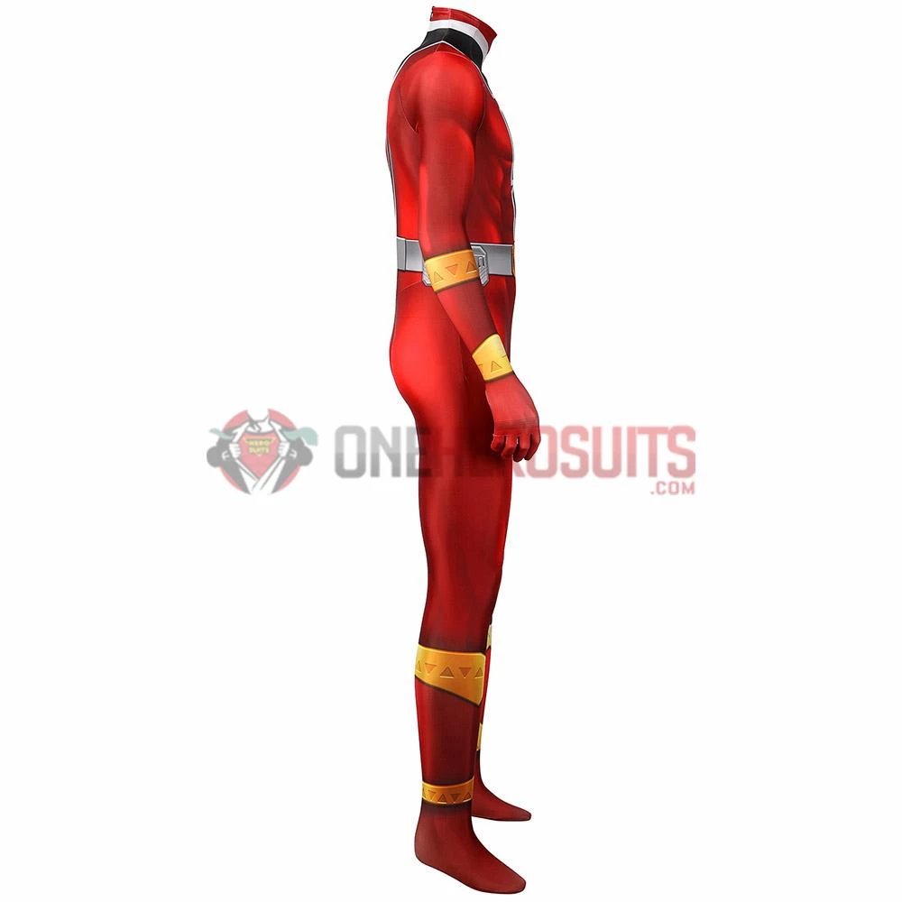 1herosuits The Red Ranger Cosplay Costume KISHIRYU SENTAI RYUSOULGER Spandex Suit Costumes 6 1herosuits The Red Ranger Cosplay Costume KISHIRYU SENTAI RYUSOULGER Spandex Suit Costumes