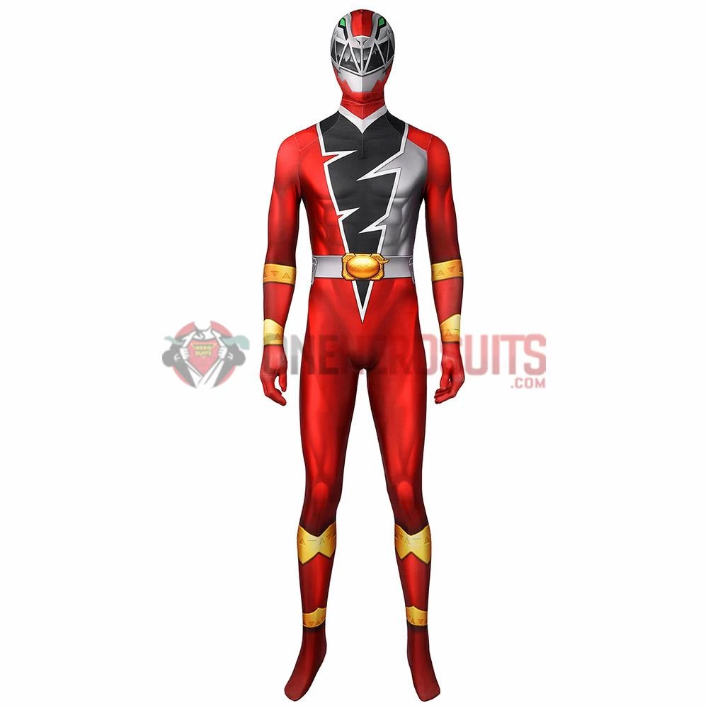 1herosuits The Red Ranger Cosplay Costume KISHIRYU SENTAI RYUSOULGER Spandex Suit Costumes 2 1herosuits The Red Ranger Cosplay Costume KISHIRYU SENTAI RYUSOULGER Spandex Suit Costumes