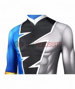 1herosuits The Blue Ranger Cosplay Costume Ryusoul Blue Spandex Suit