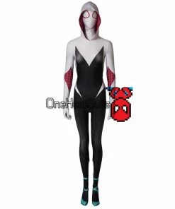 OneHeroSuits Gwen Stacy Suit Into The Spider-Verse Spider-Gwen Cosplay Costume Zentai/Jumpsuit 22 OneHeroSuits Gwen Stacy Suit Into The Spider-Verse Spider-Gwen Cosplay Costume Zentai/Jumpsuit