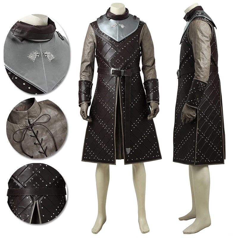 OneHeroSuits Jon Snow Cosplay Costume Game Of Thrones Season 7 Suit