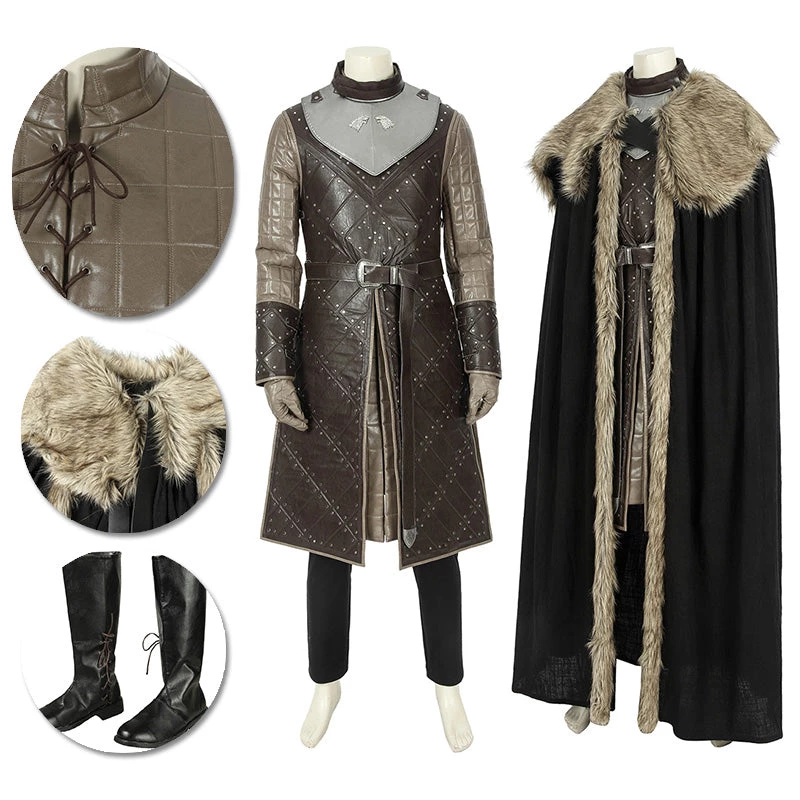 OneHeroSuits Jon Snow Cosplay Costumes Game Of Thrones Season 8 Cosplay Suit
