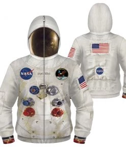 OneHeroSuits Kids Nasa Astronaut Creative 3D Printed Zip Hoodie
