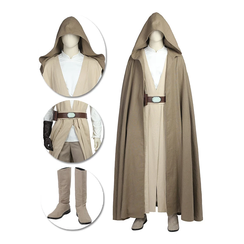 OneHeroSuits Luke Skywalker Cosplay Costumes The Last Jedi Movie Level Suits