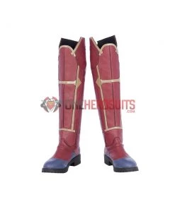 OneHeroSuits Captain Marvel Blue Cosplay Boots Carol Danvers High Boots Version Costumes