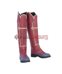 OneHeroSuits Captain Marvel Blue Cosplay Costumes Carol Danvers High Boots Version