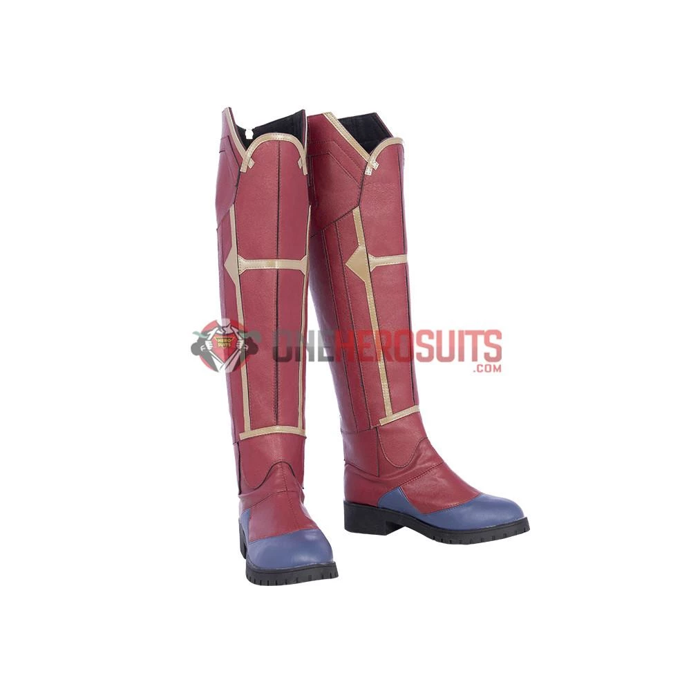 OneHeroSuits Captain Marvel Blue Cosplay Boots Carol Danvers High Boots Version Costumes 3 OneHeroSuits Captain Marvel Blue Cosplay Boots Carol Danvers High Boots Version Costumes