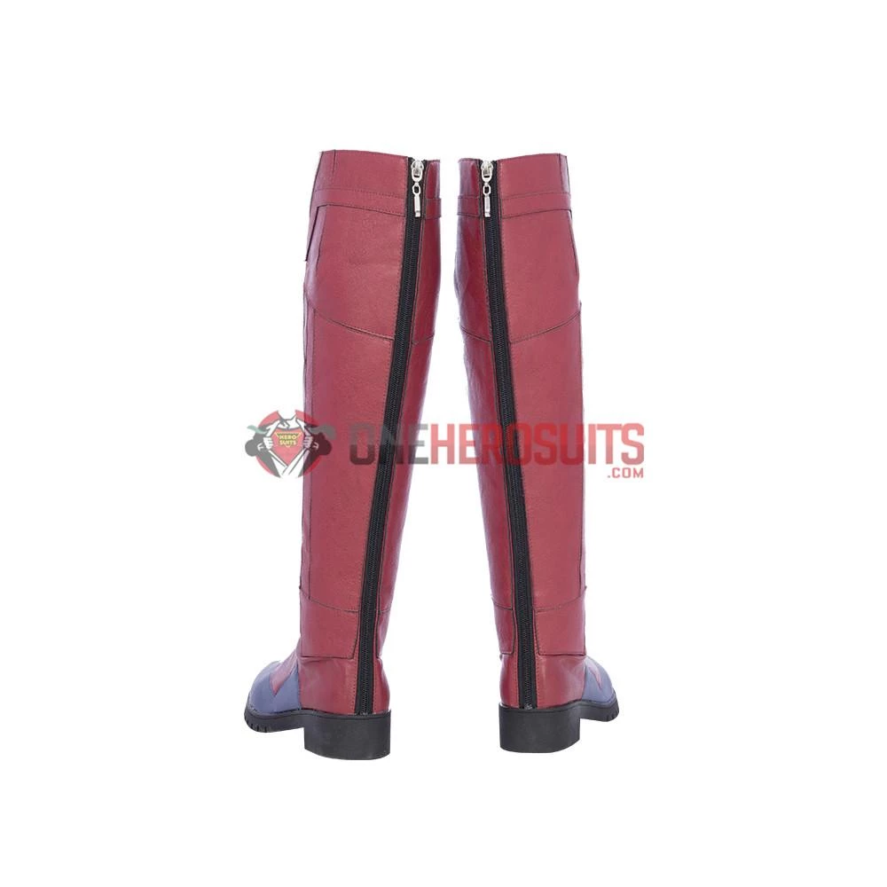 OneHeroSuits Captain Marvel Blue Cosplay Boots Carol Danvers High Boots Version Costumes 4 OneHeroSuits Captain Marvel Blue Cosplay Boots Carol Danvers High Boots Version Costumes