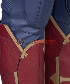 OneHeroSuits Captain Marvel Blue Cosplay Costumes Carol Danvers High Boots Version