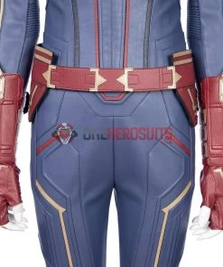 OneHeroSuits Captain Marvel Blue Cosplay Costumes Carol Danvers High Boots Version
