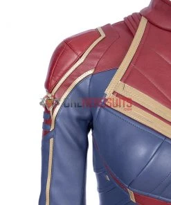 OneHeroSuits Captain Marvel Blue Cosplay Costumes Carol Danvers High Boots Version