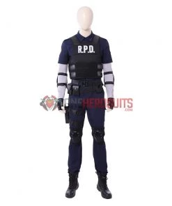 OneHeroSuits Leon Scott Kennedy Cosplay Costumes Resident Evil 2 Remake R.P.D. Suit