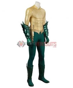OneHeroSuits Aquaman Cosplay Costumes King Of The Seven Seas Golden Suits