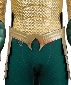 OneHeroSuits Aquaman Cosplay Costumes King Of The Seven Seas Golden Suits