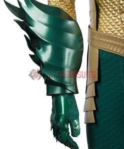 OneHeroSuits Aquaman Cosplay Costumes King Of The Seven Seas Golden Suits