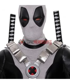 OneHeroSuits X-Force Deadpool Costume White Leather Deadpool Cosplay Suit